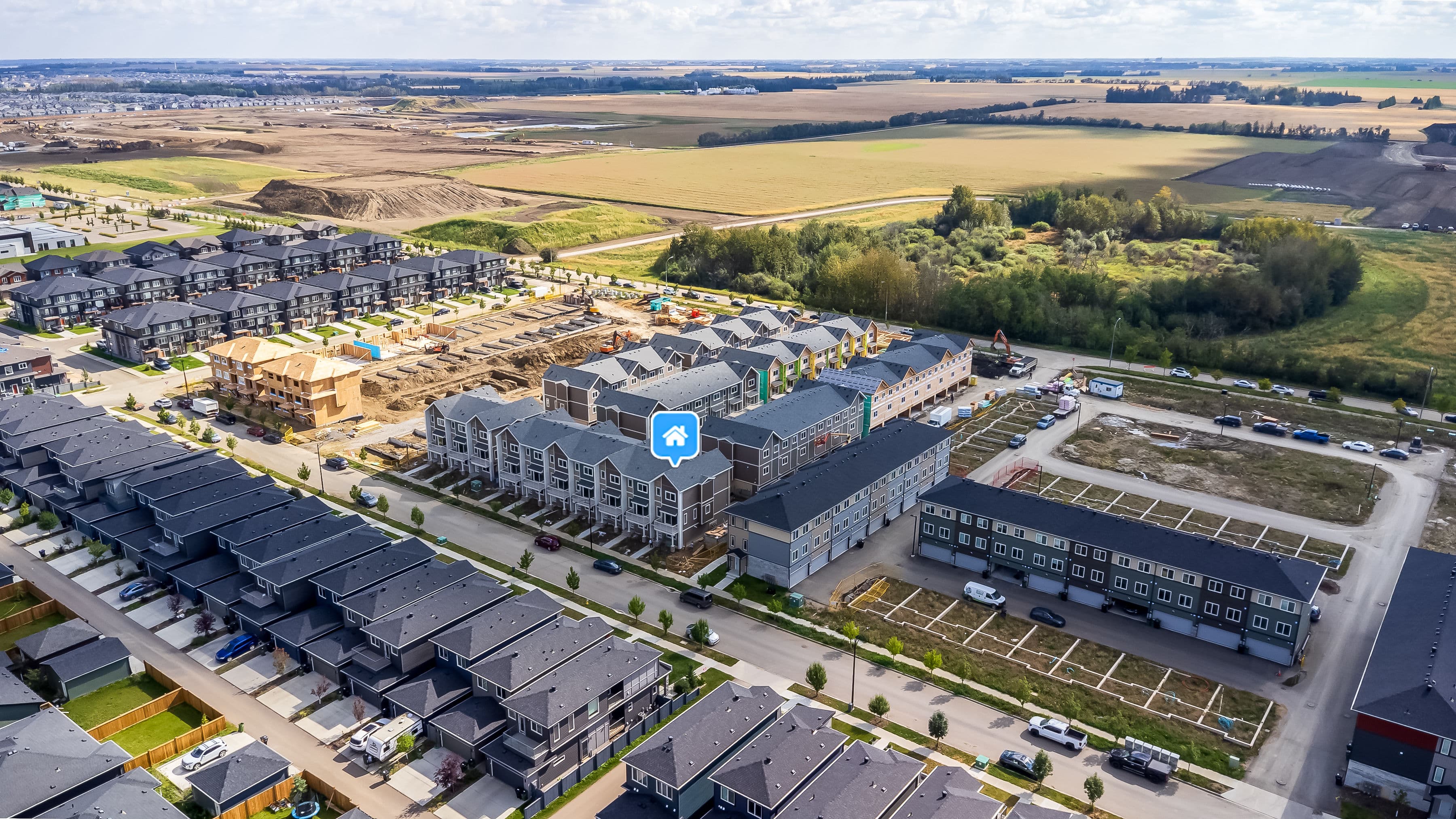 Peak 60 Townhomes at Keswick is located in Southwest Edmonton Key2alberta.com Yogi Bhanushali Peak Developments